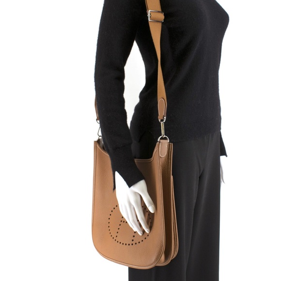 Hermes Gold Evelyne PM with palladium hardware - Picture 12 of 13